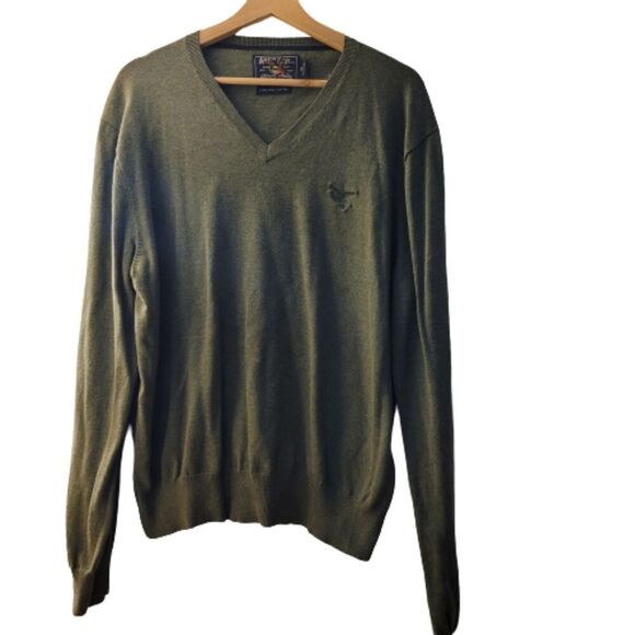 American Living‎ (Ralph Lauren) 100% Pima Cotton Men's Green Sweater Size XL - Picture 1 of 6